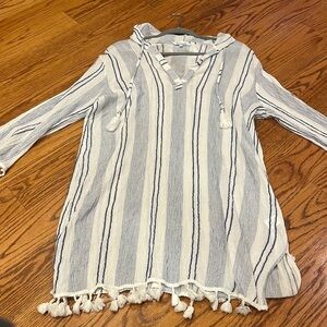 Blue Island Woman’s Summer Hooded Dress/Cover Up Size L